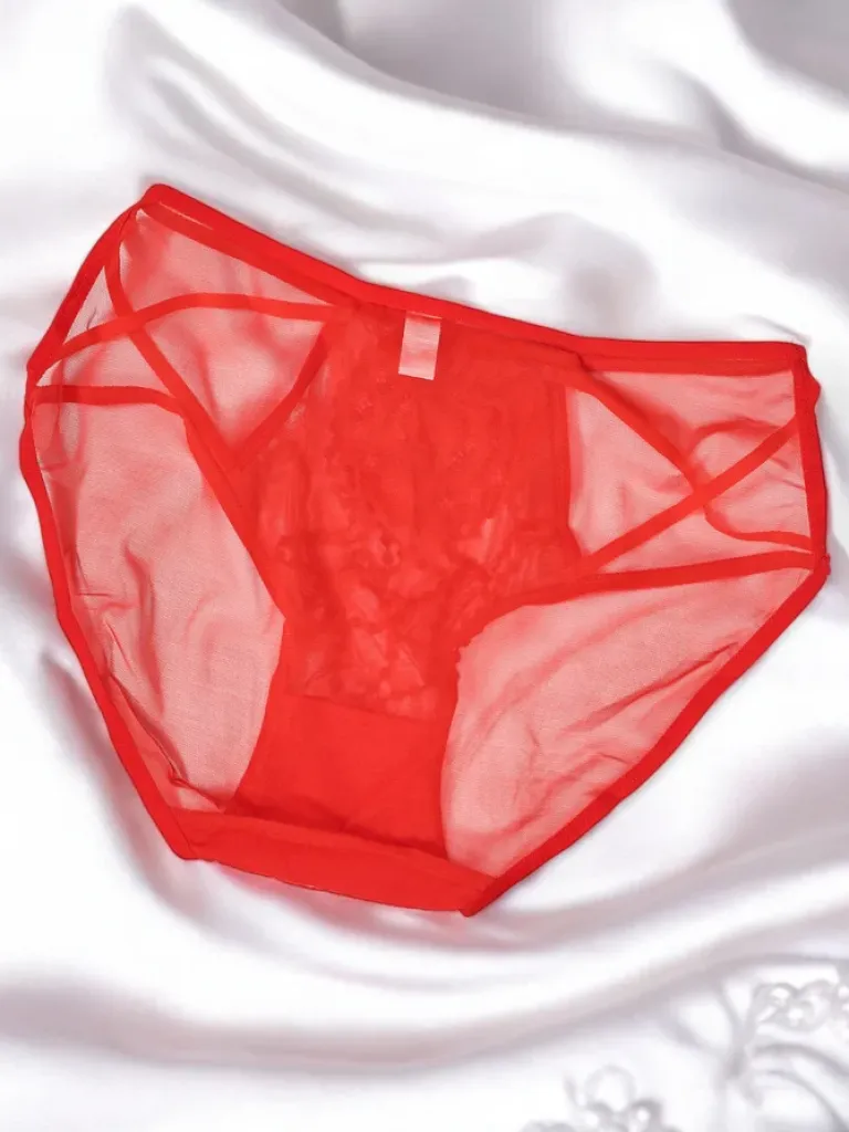 Hot Majtki damskie typu figi z siateczki Figi