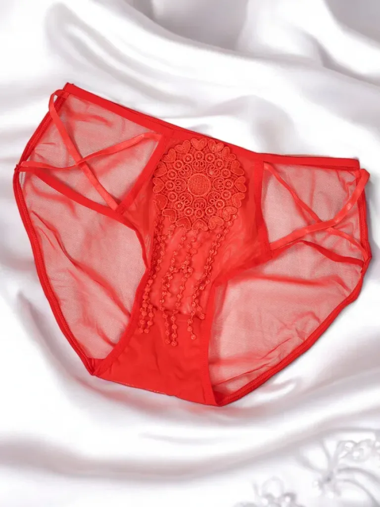 Hot Majtki damskie typu figi z siateczki Figi