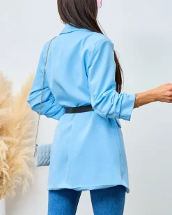 Discount Marynarka damska z paskiem Bluzy|Kurtki / Marynarki / Płaszcze