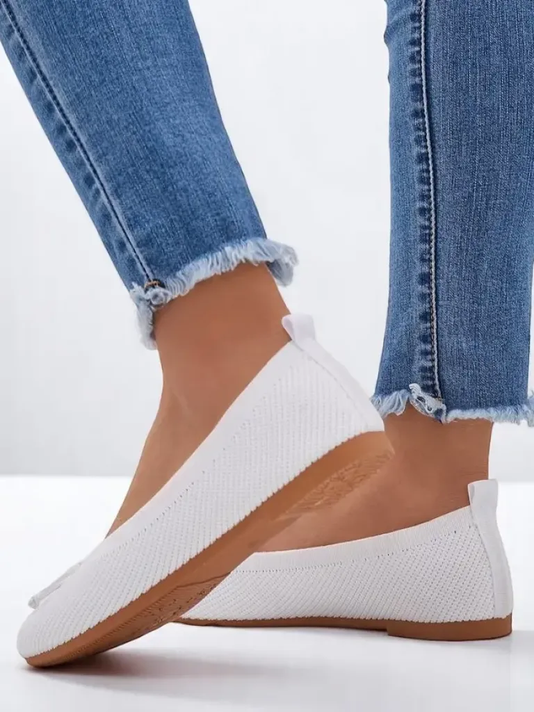 Outlet Materiałowe damskie baleriny Magger Baleriny Klasyczne