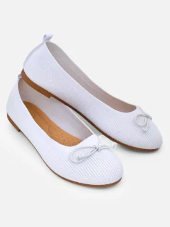 Outlet Materiałowe damskie baleriny Magger Baleriny Klasyczne