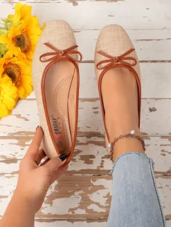 Outlet Matowe damskie baleriny Saaferr Baleriny Klasyczne