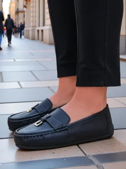 Matowe mokasyny damskie Timmone Mokasyny Na Płaskiej Podeszwie