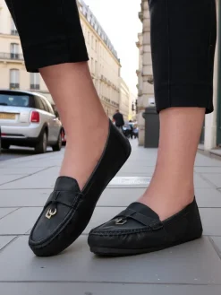 Matowe mokasyny damskie Timmone Mokasyny Na Płaskiej Podeszwie