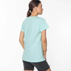 Hot Miętowa damska koszulka z nadrukiem Bluzki / Koszule / Koszulki