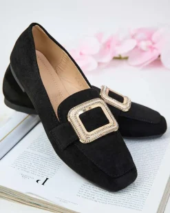 Outlet Mokasyny damskie z klamerką Serbento Półbuty|Mokasyny Na Płaskiej Podeszwie