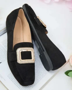 Outlet Mokasyny damskie z klamerką Serbento Półbuty|Mokasyny Na Płaskiej Podeszwie