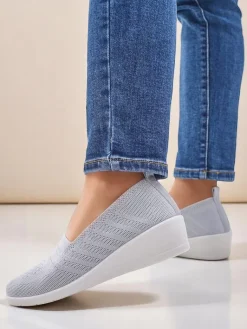 Clearance Mokasyny damskie na niskim koturnie Epoles Mokasyny Na Obcasie