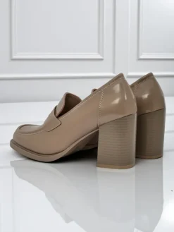 Discount Mokasyny damskie na obcasie Minerva Mokasyny Na Obcasie