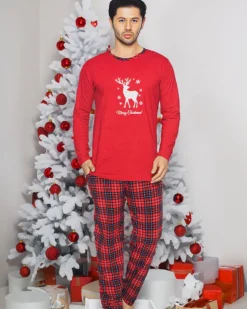 Outlet Męska piżama świąteczna Piżamy