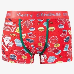 Sale Męskie świąteczne bokserki Majtki