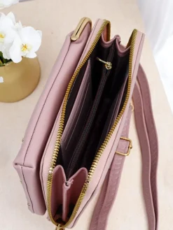 New Multifunkcyjna torebka portfel na pasku Quilted Charm Damskie Małe Torebki