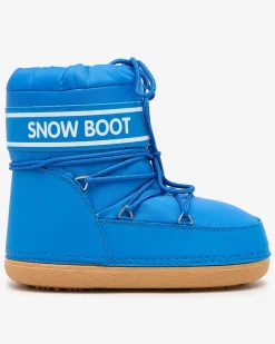 Online Niebieskie śniegowce damskie ze ściągaczem Soblesia Śniegowce|Botki Z Delikatnym Ociepleniem