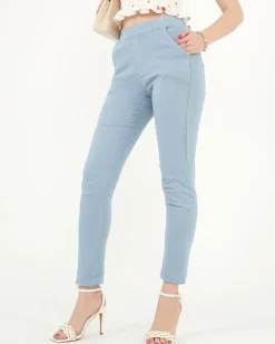 Best Niebieskie tregginsy damskie Legginsy / Tregginsy