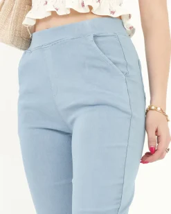 Best Niebieskie tregginsy damskie Legginsy / Tregginsy