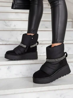 Online Śniegowce damskie na koturnie Renosi Śniegowce