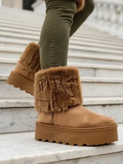 Hot Śniegowce damskie Rozzoy Śniegowce|Botki Z Delikatnym Ociepleniem