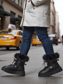 Outlet Śniegowce damskie Melioz Śniegowce