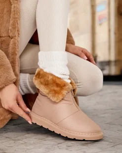 Hot Śniegowce damskie Nesisa Śniegowce|Botki Z Delikatnym Ociepleniem