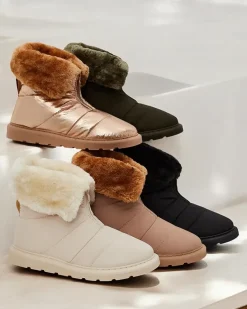 Hot Śniegowce damskie Nesisa Śniegowce|Botki Z Delikatnym Ociepleniem