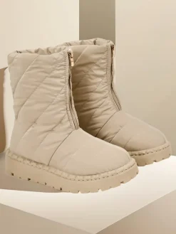 Outlet Śniegowce damskie Esissa Botki Z Delikatnym Ociepleniem|Botki Na Płaskim Obcasie