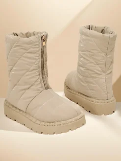 Outlet Śniegowce damskie Esissa Botki Z Delikatnym Ociepleniem|Botki Na Płaskim Obcasie