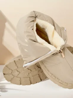 Outlet Śniegowce damskie Esissa Botki Z Delikatnym Ociepleniem|Botki Na Płaskim Obcasie