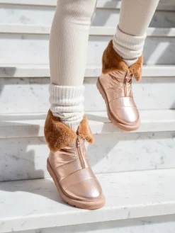 Hot Śniegowce damskie Nesisa Śniegowce|Botki Z Delikatnym Ociepleniem