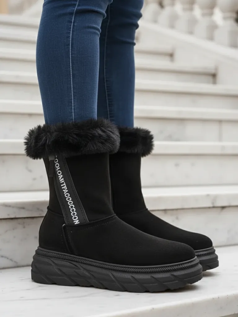 Best Śniegowce damskie Zebio Śniegowce|Botki Na Płaskim Obcasie