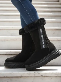 Best Śniegowce damskie Zebio Śniegowce|Botki Na Płaskim Obcasie