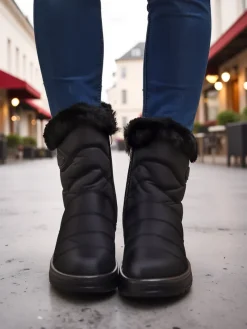 Clearance Śniegowce damskie Arezi Śniegowce|Botki Z Delikatnym Ociepleniem