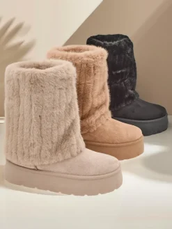 Clearance Śniegowce damskie Rinemo Śniegowce|Botki Z Delikatnym Ociepleniem