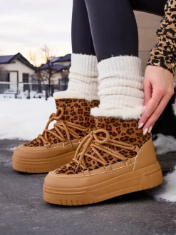 Best Śniegowce damskie sznurowane Miniuc Śniegowce