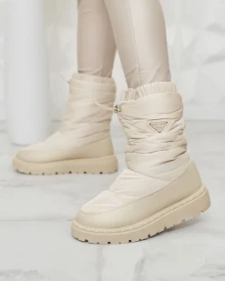 Śniegowce damskie Eomlla Botki Z Grubym Ociepleniem|Botki Na Platformie