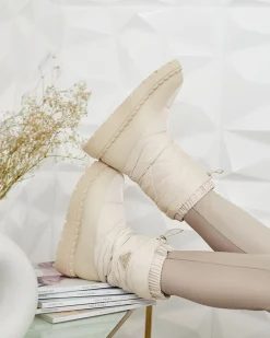 Śniegowce damskie Eomlla Botki Z Grubym Ociepleniem|Botki Na Platformie