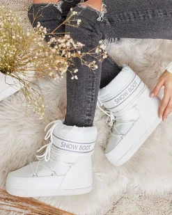 Hot Śniegowce damskie ze ściągaczem Soblesia Śniegowce|Botki Z Delikatnym Ociepleniem