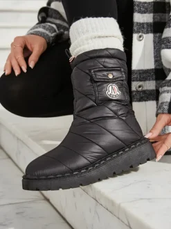 New Śniegowce damskie Eloig Śniegowce|Botki Z Delikatnym Ociepleniem