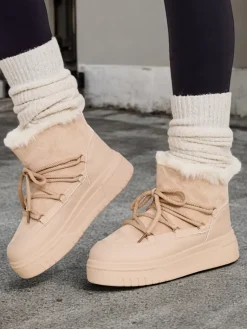 Best Śniegowce damskie sznurowane Miniuc Śniegowce