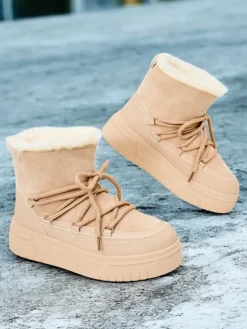 Best Śniegowce damskie sznurowane Miniuc Śniegowce