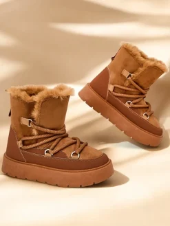Discount Śniegowce damskie sznurowane Liloz Botki Z Delikatnym Ociepleniem|Nowość