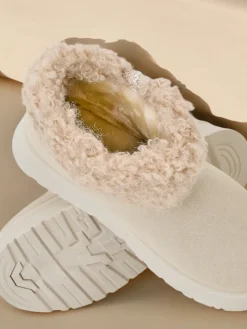 Clearance Śniegowce damskie z kożuszkiem Rovvoy Śniegowce|Botki Z Delikatnym Ociepleniem