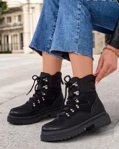 Best Śniegowce damskie sznurowane Sololi Śniegowce