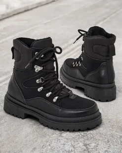 Best Śniegowce damskie sznurowane Sololi Śniegowce