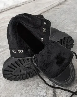 Best Śniegowce damskie sznurowane Sololi Śniegowce