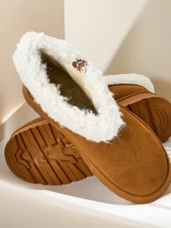 Outlet Śniegowce damskie z kożuszkiem Rovvoy Śniegowce|Botki Z Delikatnym Ociepleniem