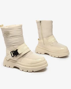 Best Śniegowce damskie Fileuri Śniegowce|Botki Z Delikatnym Ociepleniem