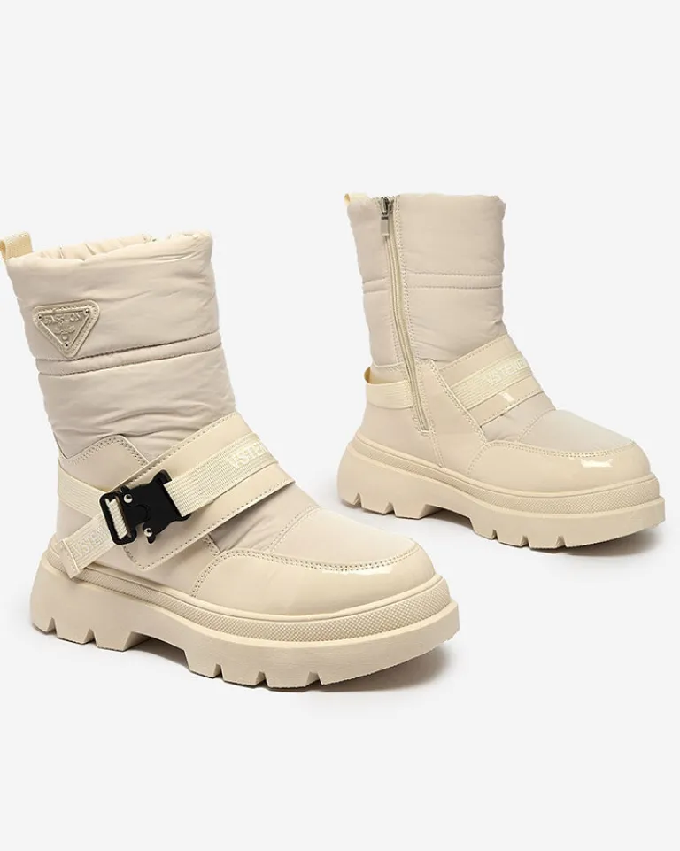 Best Śniegowce damskie Fileuri Śniegowce|Botki Z Delikatnym Ociepleniem