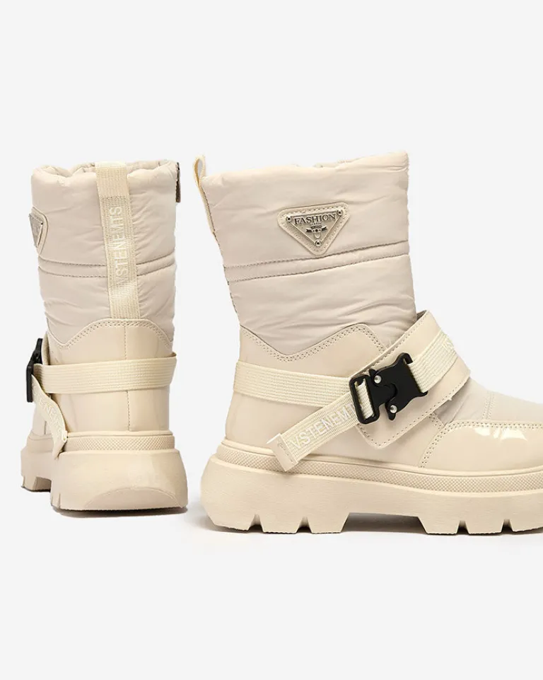 Best Śniegowce damskie Fileuri Śniegowce|Botki Z Delikatnym Ociepleniem