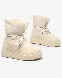 Discount Śniegowce damskie Alinnia Śniegowce|Botki Z Grubym Ociepleniem