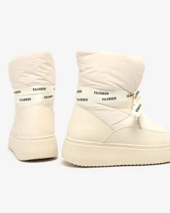 Discount Śniegowce damskie Alinnia Śniegowce|Botki Z Grubym Ociepleniem